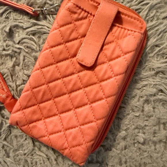 Vera Bradley Handbags - Vera Bradley Quilted Coral Wristlet Wallet